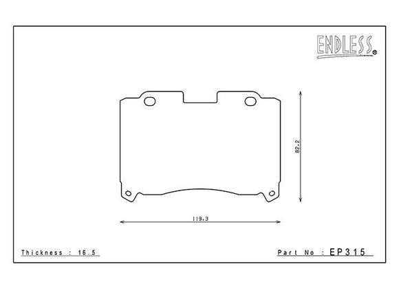 ENDLESS EP315 MX72 Brake Pad Set for MK4 Supra