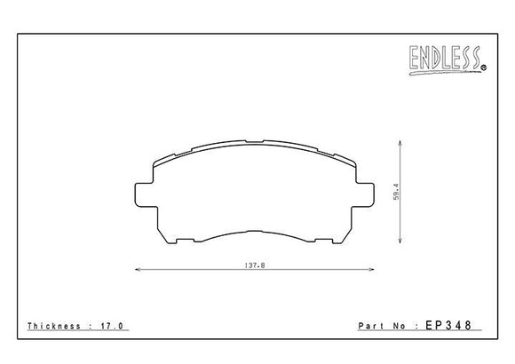 ENDLESS EP348 SSY Brake Pad Set