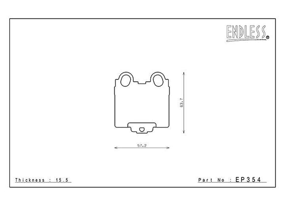 ENDLESS EP354 MX72 Brake Pad Set