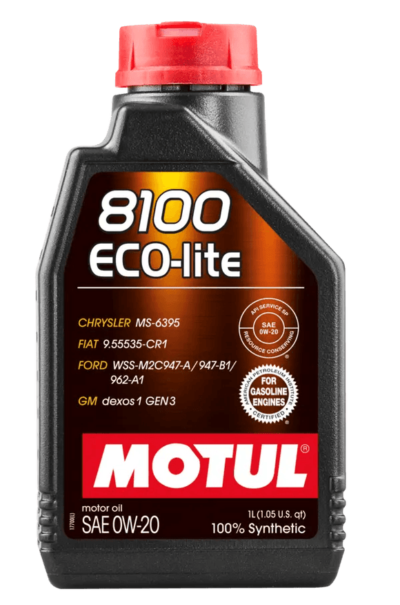 Motul 8100 ECO-Lite 0W20/5W20/5W30 Synthetic Engine Oil