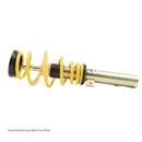 ST X Coilover Kit for Subaru Impreza, featuring yellow springs and black struts, displayed on a white background